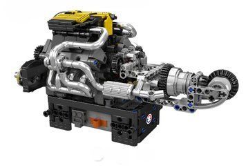 Конструктор двигатель PAGANI Turbocharged V12 Engine Mould King моторозированный для детей и взрослых набор мотор, 761 деталь 10207 фото