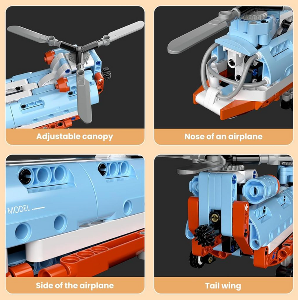 Конструктор вертоліт з тандемним ротором " Tandem Rotor Helicopter " Mould King , 270 деталей 24050 фото