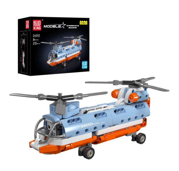 Конструктор вертоліт з тандемним ротором " Tandem Rotor Helicopter " Mould King , 270 деталей 24050 фото