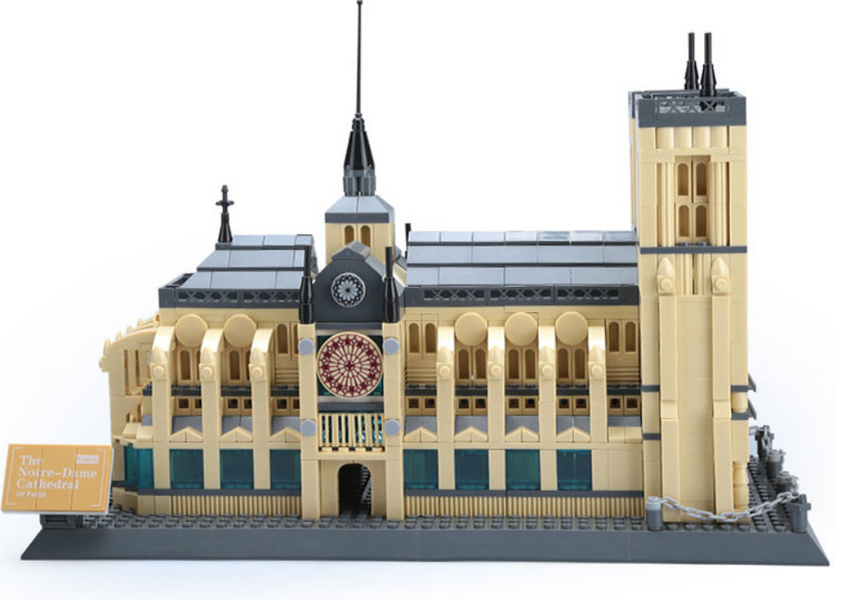Конструктор 3D Wange Архитектура Собор Парижской Богоматери Notre Dame de Paris 5210 для детей и взрослых, 3Д, 1382 деталей 5210 фото