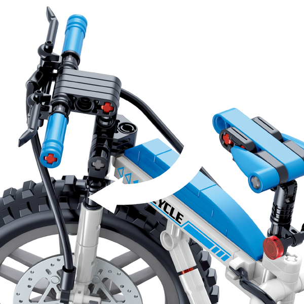 Конструктор велосипед COOL DESIGN BIKE ZHEGAO спортивний швидкісний, 228 деталей 9410244 фото