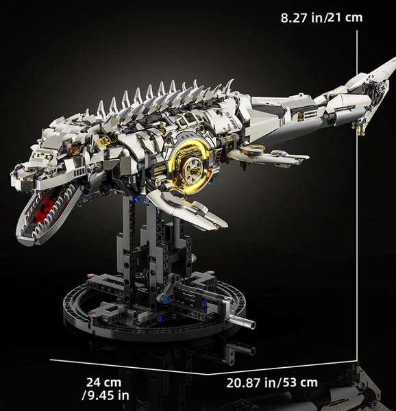 Конструктор динозавр механічний МОЗАЗАВР Mosasaurus Sea Dragon Technical Model , 1413 деталей 13100 фото