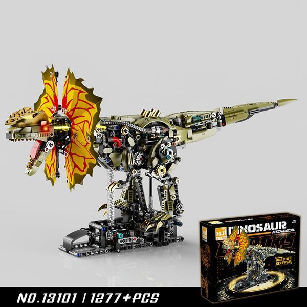 Конструктор динозавр Дилофозавр MJI Mechanical Dilophosaurus для дітей та дорослих, 1277 деталей 13101 фото