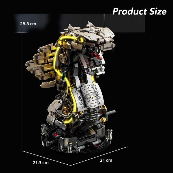 Конструктор кобра змія MJI Mechanical Cobra у стилі Стімпанк змія для дітей та дорослих, 1186 деталей 13095 фото