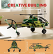 Конструктор вертолет военный разведчик &laquo;Exploration Helicopter&raquo; Mould King, 284 детали 24052 фото 3