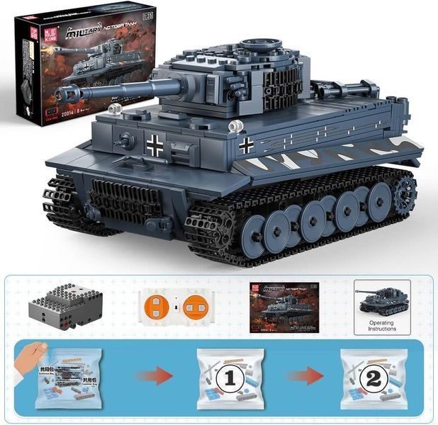 Конструктор танк ТИГР Tiger Tank Mould King Technik 20014, для дорослих та дітей, 800 деталей 20014 фото