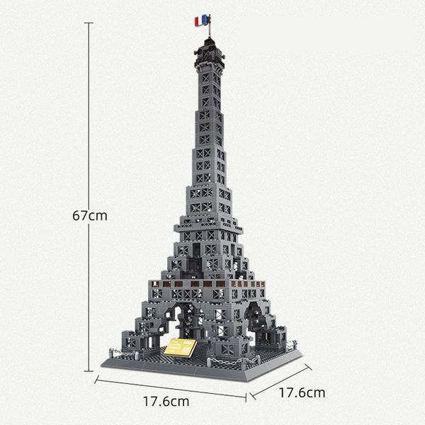 Конструктор Ейфелева вежа Wange 3D Архітектура The Eiffel Tower 5217 Париж 3Д, 978 деталей 5217 фото