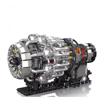 Конструктор двигатель авиационный турбореактивный Turbojet Engine Mechanical Mould King моторизованный детский мотор, 1247 деталей 10216 фото