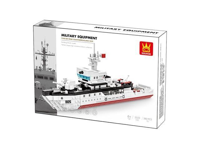 Конструктор Wange військовий корабель Type 081 мінний тральщик &ndash; дитячий конструктор, військова техніка, 380 деталей 3523 фото