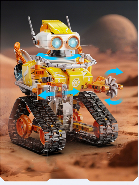 Конструктор робот програмований STEM-робот 3 в 1 Robot W - bot CaDa з пультом і додатком робот-трансформер для дітей на радіокеруванні, 455 деталі 83003 фото