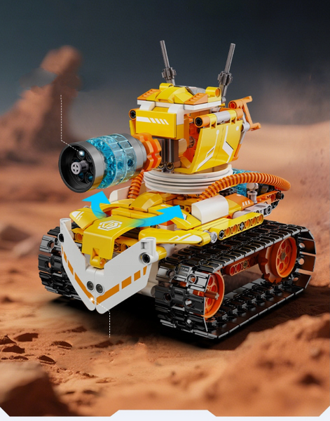 Конструктор робот програмований STEM-робот 3 в 1 Robot W - bot CaDa з пультом і додатком робот-трансформер для дітей на радіокеруванні, 455 деталі 83003 фото