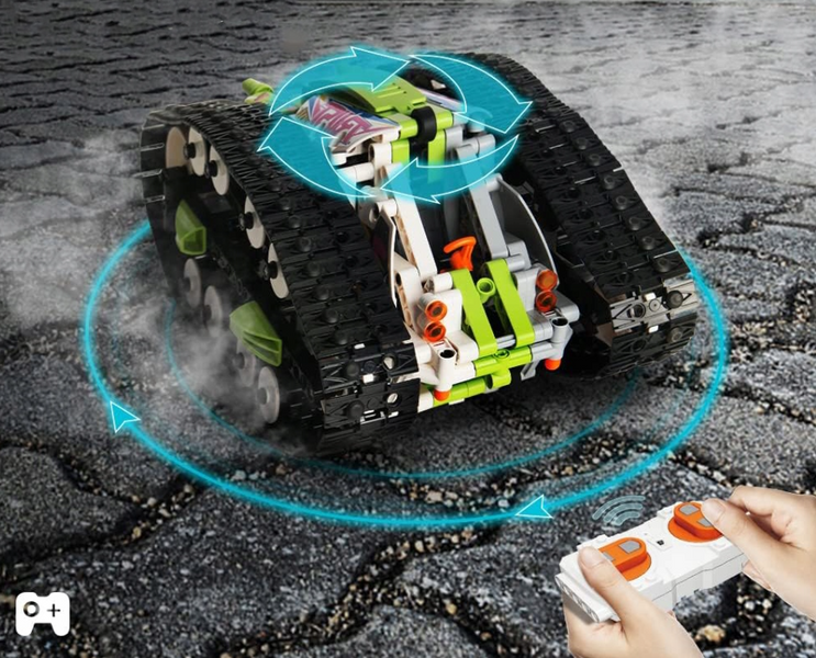 Конструктор машина на радіокеруванні всюдихід Shape-shifter от MOULD KING двосторонній позашляховик , 836 деталей 13153 фото