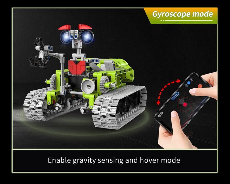 Конструктор робот программируемый STEM-робот 5 в 1 Robots Variable Warrior с пультом и приложением робот-трансформер для детей на радиоуправлении, 705 деталей 96165 фото