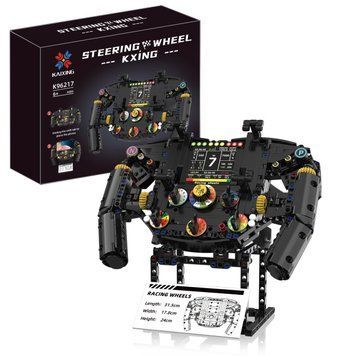 Конструктор руль Ferrari steering wheel симулятор керма суперкара гоночного автомобіля для дітей та дорослих ,833 деталі 96217 фото