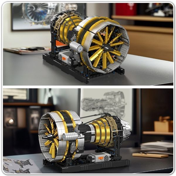 Конструктор авиационный двигатель &laquo;Motorised Turbine Engine&raquo; Mould King для детей и взрослых, 2256 деталей 10141 фото