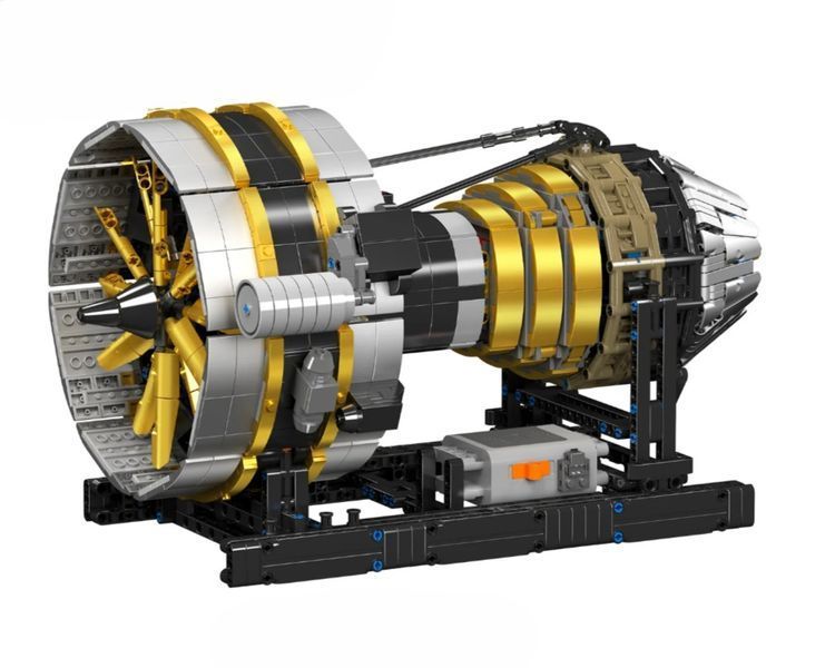 Конструктор авиационный двигатель &laquo;Motorised Turbine Engine&raquo; Mould King для детей и взрослых, 2256 деталей 10141 фото