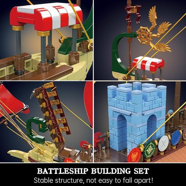 Конструктор корабль римская галера &laquo;Roman Imperium Warship&raquo; MOULD KING, 1466 деталей 10156 фото
