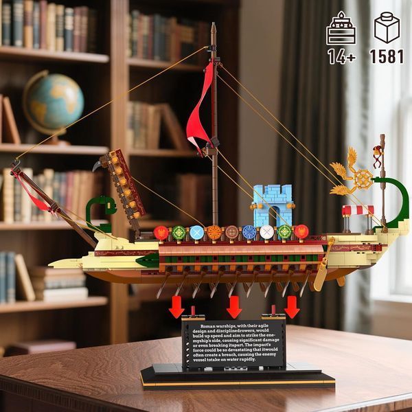 Конструктор корабль римская галера &laquo;Roman Imperium Warship&raquo; MOULD KING, 1466 деталей 10156 фото