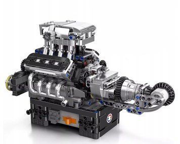 Конструктор двигатель McLaren V8 Mould King Technic моторизованный восьмицилиндровый мотор для детей и взрослых, 737 деталей 10206 фото