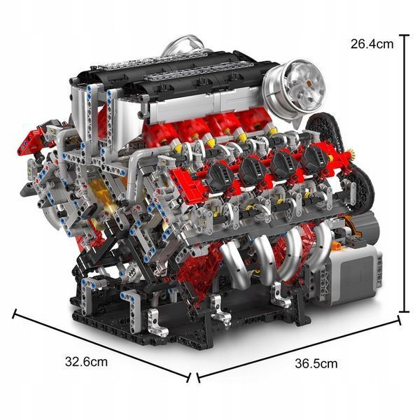 Конструктор двигатель TECHNIC "ДВИГАТЕЛЬ V8" F488 от Mould King для детей и взрослых , 2718 деталей 10130 фото