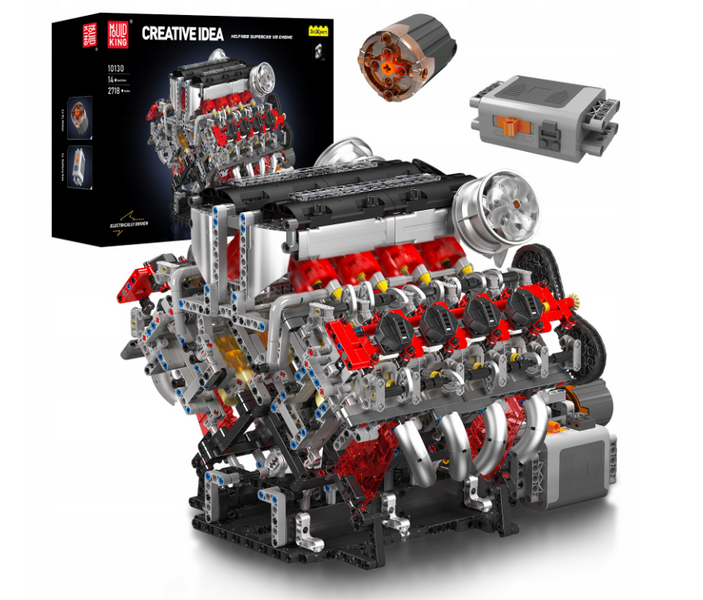 Конструктор двигатель TECHNIC "ДВИГАТЕЛЬ V8" F488 от Mould King для детей и взрослых , 2718 деталей 10130 фото