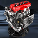 Конструктор двигатель Mitsubishi 4G63T Turbocharged Inline-Four Engine L4 Mould King 10235 моторизованный детский мотор, 811 деталей 10235 фото 7