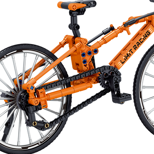 Конструктор велосипед DOWNHILL BIKE ZHEGAO скоростной горный , 253 детали 941006 фото