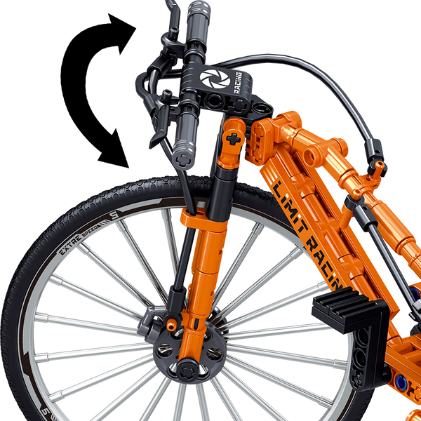 Конструктор велосипед DOWNHILL BIKE ZHEGAO скоростной горный , 253 детали 941006 фото
